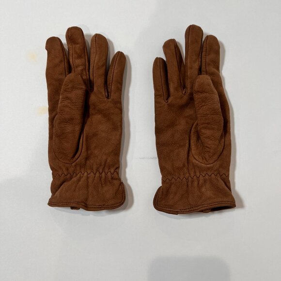 Brown Suede Gloves Size M - Picture 2 of 3